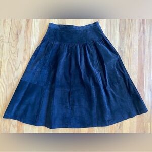 Lord & Taylor Navy A-Line Skirt